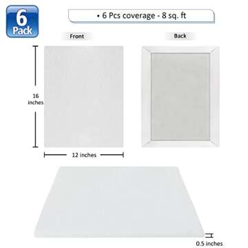 BXI Quilt Design Wall - Thick Sturdy Flannel Quilters Design Board, 6 Pcs for Portable Quilting Proj...