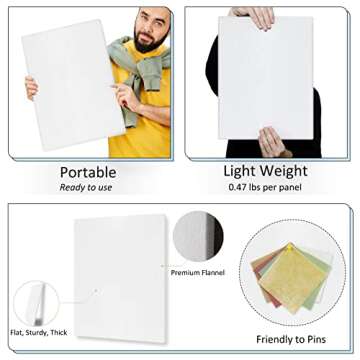 BXI Quilt Design Wall for Quilters, 6 Thick Panels