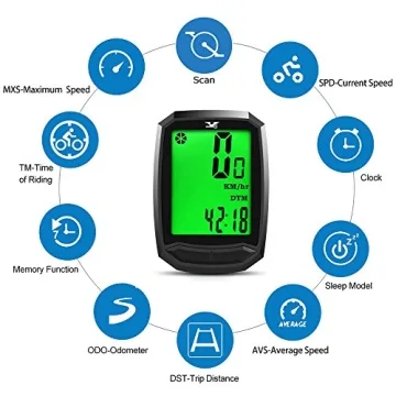 Bicycle Speedometer Waterproof Wireless Cycle Bike Computer