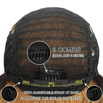 Joedir Lace Front Wigs Ombre Blonde 28'' Long Small Curly Wavy Synthetic Wigs For Black Women 130% Density Wigs(Ombre Gold Color)