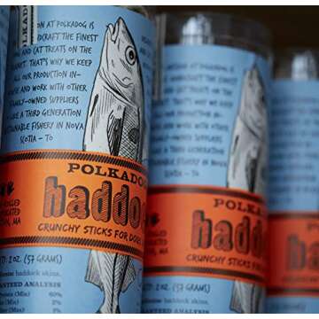 Polkadog Haddock Skins Dog & Cat Treats, Cat Snacks – Crunchy, All-Natural Treats for Dogs, Cats ?...