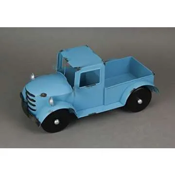 Rustic Antique Pickup Truck Planter Metal Decor