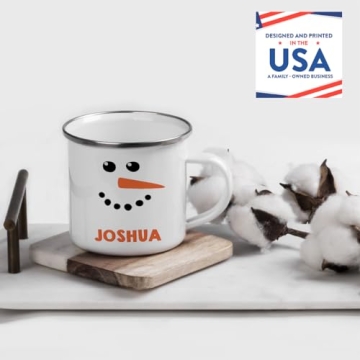 Andaz Press Kids Personalized Snowman Hot Cocoa Mug