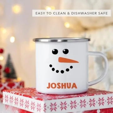Andaz Press Kids Personalized Snowman Hot Cocoa Mug