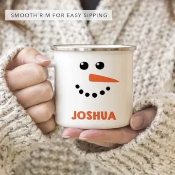 Andaz Press Kids Personalized Snowman Hot Cocoa Mug
