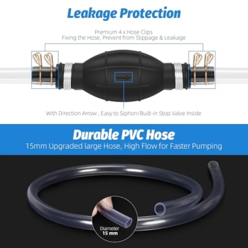 High-Flow Siphon Pump for Gasoline and Oils