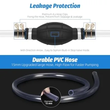 High-Flow Siphon Pump for Gasoline and Oils