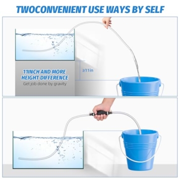 High-Flow Siphon Pump for Gasoline and Oils