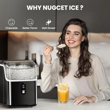 Nugget Ice Maker - 34lbs/Day Chewable Ice Machine