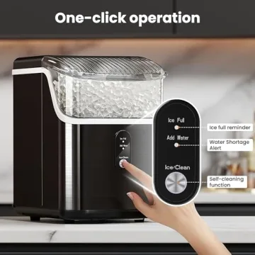 Nugget Ice Maker - 34lbs/Day Chewable Ice Machine