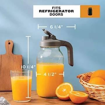 County Line Kitchen 2 Quart Glass Mason Jar Pitcher