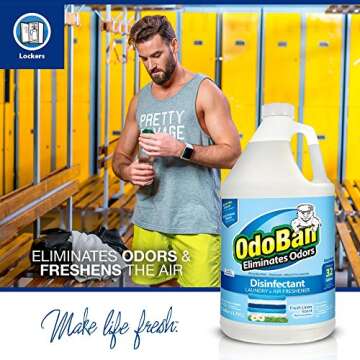 OdoBan Disinfectant & Odor Eliminator Set | Fresh Linen Scent