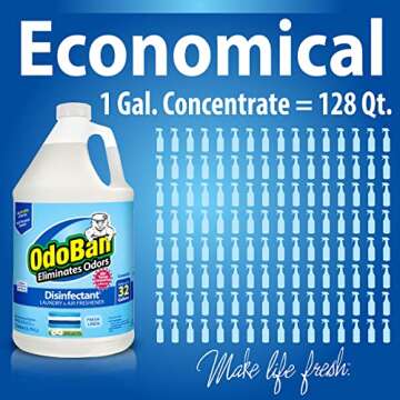 OdoBan Disinfectant & Odor Eliminator Set | Fresh Linen Scent