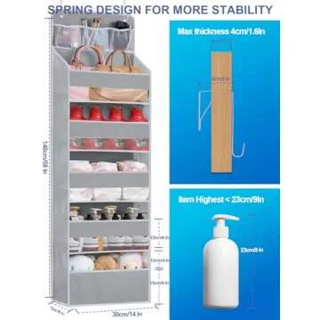 Wakaye Over Door Hanging Organizer for Nursery and Bathroom