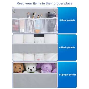 Wakaye Over Door Hanging Organizer for Nursery and Bathroom