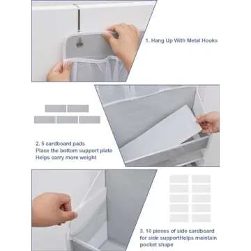 Wakaye Over Door Hanging Organizer for Nursery and Bathroom