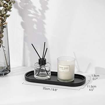 Luxspire Bathroom Vanity Tray - Elegant Multi-functional Decor