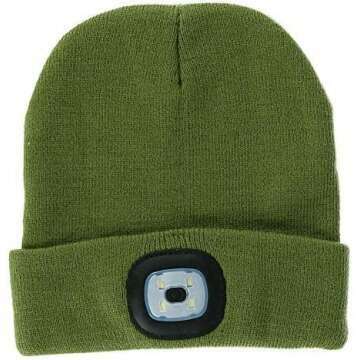 LED Beanie with Rechargeable Lights - Night Scout