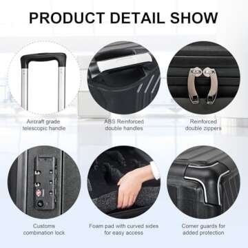 TSA Approved Wine Suitcase for 12 Bottles Travel Accessory