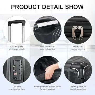 TSA Approved Wine Suitcase for 12 Bottles Travel Accessory