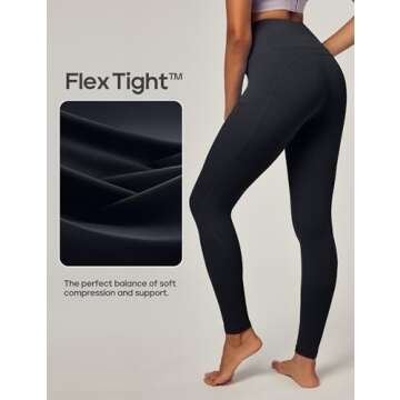 IUGA Leggings with Pockets for Women High Waisted Yoga Pants Women Leggings for Women Tummy Control ...