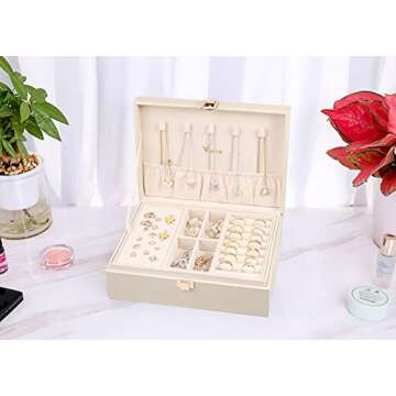 Voova Stylish Jewelry Box Organizer for Women and Men