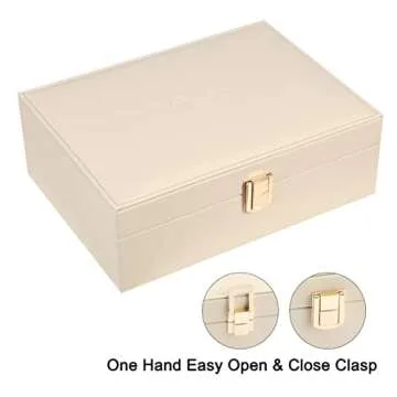 Voova Stylish Jewelry Box Organizer for Women and Men