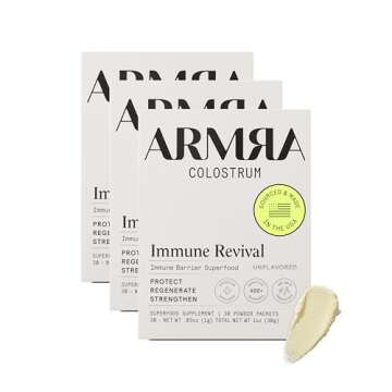 ARMRA Colostrum™ Premium Powder, Grass Fed, Gut Health Bloating Immunity Skin & Hair, Contains 400...