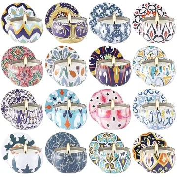 16 Pack Aromatherapy Soy Wax Candles Set