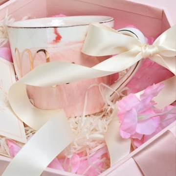 LEEQE Ivory Satin Ribbon 100 Yards for Gift Wrapping