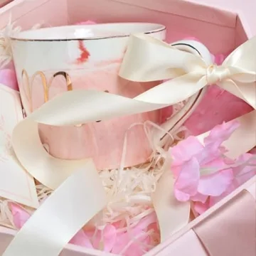 LEEQE Ivory Satin Ribbon 100 Yards for Gift Wrapping