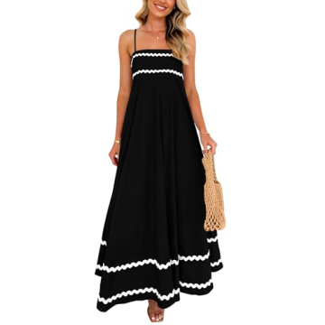 PRETTYGARDEN Flowy Maxi Dress for Women - Summer Style