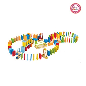 Award-Winning Hape Dynamo Wooden Domino Set for Kids