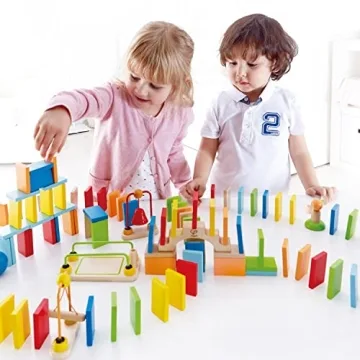 Award-Winning Hape Dynamo Wooden Domino Set for Kids