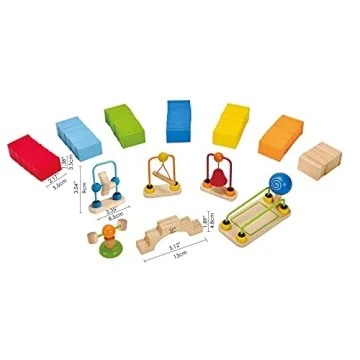 Award-Winning Hape Dynamo Wooden Domino Set for Kids