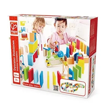 Award-Winning Hape Dynamo Wooden Domino Set for Kids