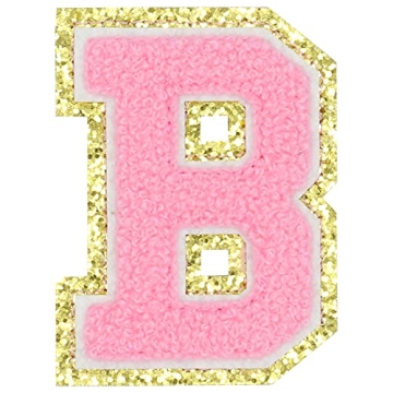 Pink Alphabet Letter Patches - DIY Fashion Accessories