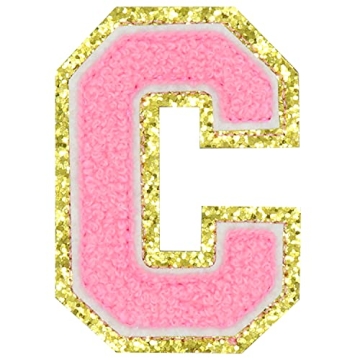 Pink Alphabet Letter Patches - DIY Fashion Accessories
