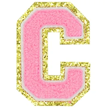 Pink Alphabet Letter Patches - DIY Fashion Accessories