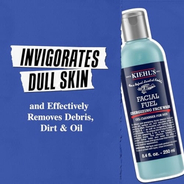 Kiehl's Facial Fuel Face Wash, Invigorating Gel Cleanser for Men