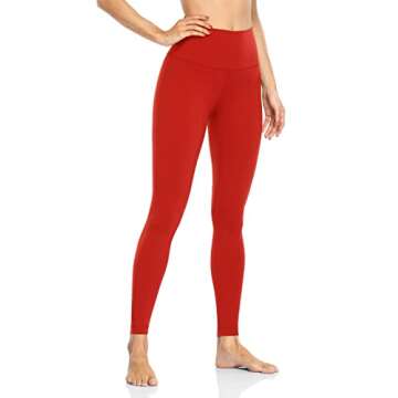 HeyNuts Workout Pro Full Length Yoga Leggings for Tall Women, Tummy Control Compression Athletic Yog...