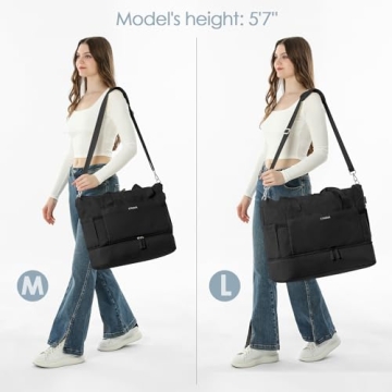 ETRONIK Weekender Gym Bag with USB Port & Shoe Compartment