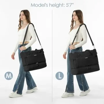 ETRONIK Weekender Gym Bag with USB Port & Shoe Compartment