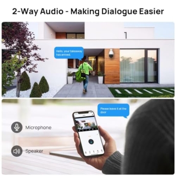 VIKVIZ 4K 8MP PTZ IP Camera with Night Vision and Auto Tracking