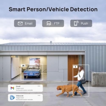 VIKVIZ 4K 8MP PTZ IP Camera with Night Vision and Auto Tracking