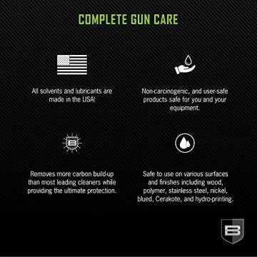 Breakthrough Clean Technologies® Multi-Purpose CLP Quick Wipes, 5" x 6", Firearm Cleaner, Lubricant, and Protectant - Perfect for Handguns and Rifles - Field and Range Accessories - 50-Pack Canister