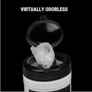 Breakthrough Clean Technologies® Multi-Purpose CLP Quick Wipes, 5" x 6", Firearm Cleaner, Lubricant, and Protectant - Perfect for Handguns and Rifles - Field and Range Accessories - 50-Pack Canister