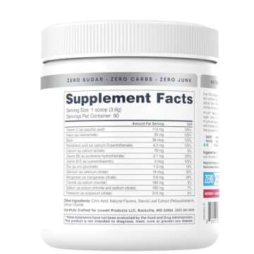 Hi-Lyte Lemonade Electrolyte Powder, Daily Hydration Supplement Drink Mix, 90 Servings | Sugar-Free, 0 Calories, 0 Carbs | No Maltodextrin. Gluten-Free | Supports Keto | Light Refreshing Flavor