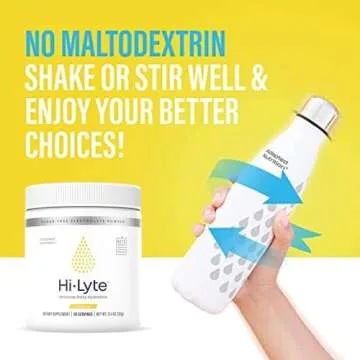 Hi-Lyte Lemonade Electrolyte Powder, Daily Hydration Supplement Drink Mix, 90 Servings | Sugar-Free, 0 Calories, 0 Carbs | No Maltodextrin. Gluten-Free | Supports Keto | Light Refreshing Flavor