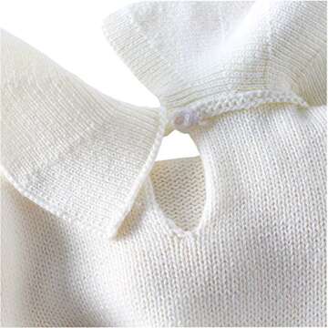 Pinleck Baby Girls Sweet Knitted Fleece Romper Long Sleeve Ruffle Jumpsuit Sweater Dress (Brown, 66/0-3 Months)